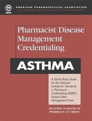 Cover of: Pharmacist Disease Management Credentialing:Asthma