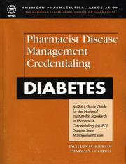 Cover of: Pharmacist Disease Management Credentialing: Diabetes