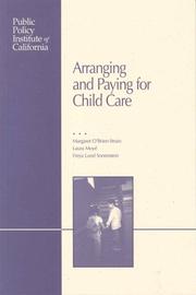 Cover of: Arranging and Paying for Child Care