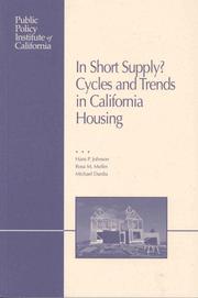 Cover of: In Short Supply: Cycles and Trends in California Housing