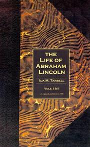 Cover of: The Life of Abraham Lincoln ( Vols. 1&2 ) by Ida Minerva Tarbell