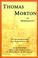 Cover of: Thomas Morton of Merrymount