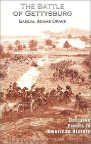 Cover of: The Battle of Gettysburg 1863 by Samuel Adams Drake