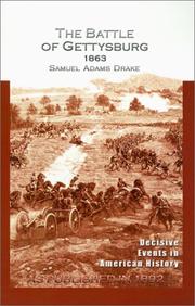 Cover of: The Battle of Gettysburg 1863 by Samuel Adams Drake