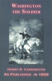 Cover of: Washington the Soldier by Henry Beebee Carrington
