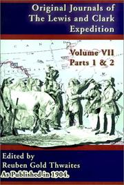 Cover of: Original Journals of the Lewis and Clark Expedition, Volume 7 (Journals of the Lewis and Clark Expedition) by Reuben Gold Thwaites