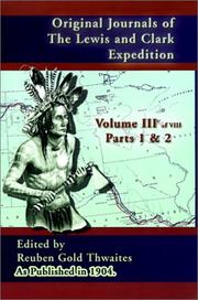 Cover of: Original Journals of the Lewis and Clark Expedition, Volume 3 (Journals of the Lewis and Clark Expedition)