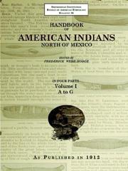 Cover of: Handbook of American Indians North of Mexico V. 1/4