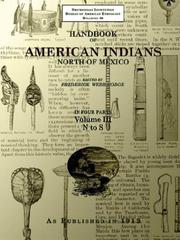 Cover of: Handbook of American Indians North of Mexico, Vol. 3