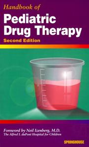 Cover of: Handbook of Pediatric Drug Therapy
