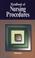 Cover of: Handbook of Nursing Procedures (Springhouse Publishing)