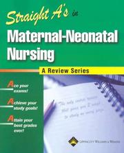 Cover of: Straight A's in Maternal-Neonatal Nursing (Straight A's)