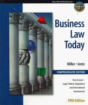 Cover of: Business law today by Roger LeRoy Miller