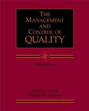 Cover of: Management and the Control of Quality with Student CD-ROM