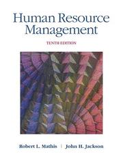 Cover of: Human Resource Management by Robert L. Mathis, John H. Jackson