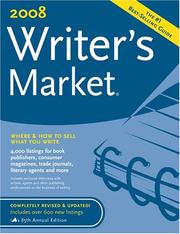 Cover of: Writer's Market 2008 (Writer's Market) by Robert Lee Brewer