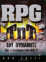 Cover of: RPG Tnt: 101 Dynamite Tips 'n' Techniques with RPG IV
