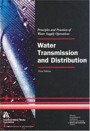 Cover of: Water Transmission and Distribution (Water Supply Operations Training) by American Water Works Association