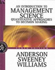 Cover of: An Introduction to Management Science by Dennis J. Sweeney, Thomas Arthur Williams