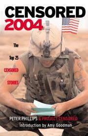 Cover of: Censored 2004 by Peter Phillips, Project Censored