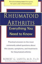 Cover of: Rheumatoid Arthritis by Robert G. Lahita