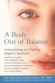 Cover of: A Body Out of Balance by Ruth Fremes, Nancy Carteron, Nancy Carteron, Ruth Fremes