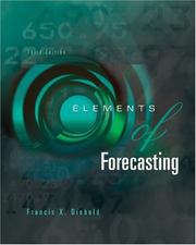 Cover of: Elements of Forecasting with Economic Applications Card and InfoTrac College Edition