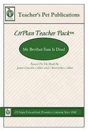 Cover of: My Brother Sam Is Dead: A Unit Plan (Litplans on CD)