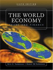 Cover of: The World Economy: Trade and Finance