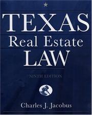 Texas real estate law by Charles J. Jacobus