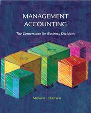 Cover of: Management accounting by Maryanne M. Mowen