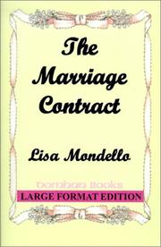 Cover of: The Marriage Contract by Lisa Mondello