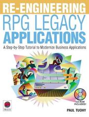Cover of: Re-engineering RPG Legacy Applications | Paul Tuohy