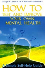 Cover of: How to Test and Improve Your Own Mental Health