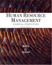 Cover of: Thomson Advantage Books: Human Resource Management by Robert L. Mathis, John H. Jackson
