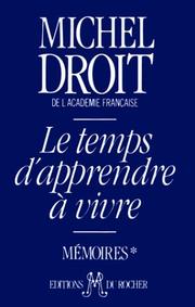 Cover of: Le Temps Dapprendre a Vivre