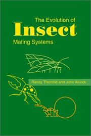 Cover of: The Evolution of Insect Mating Systems