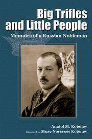 Cover of: Big Trifles and Little People: Memoirs of a Russian Nobleman
