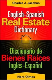 Cover of English-Spanish real estate dictionary =