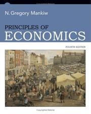 Cover of: Principles of Economics, 4th Edition (Student Edition) by N. Gregory Mankiw