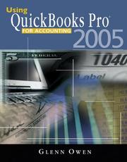 Cover of: Using QuickBooks  Pro  2005 for Accounting