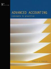 Advanced accounting by Arnold J. Pahler, Joseph E. Mori