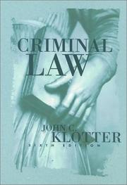 Cover of: Criminal law