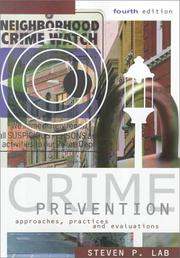 Cover of: Crime prevention by Steven P. Lab