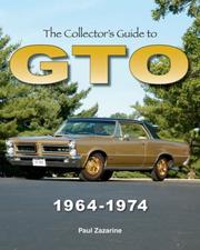 Cover of: The Collector's Guide to GTO 1964-1974