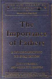 The importance of fathers by Judith Trowell
