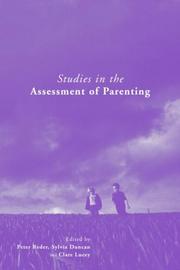Cover of: Studies in the assessment of parenting