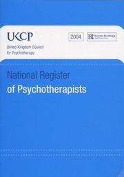 Cover of: National Register of Psychotherapists 2004: United Kingdom Council for Psychotherapy