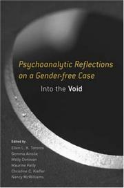 Cover of: Psychoanalytic Reflections on a Gender-Free Case: Into the Void