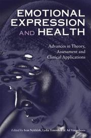 Cover of: Emotional expression and health by edited by Ivan Nyklícek, Lydia Temoshok, and Ad Vingerhoets.
